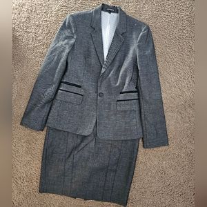 Express Grey Skirt Suit in SZ 10